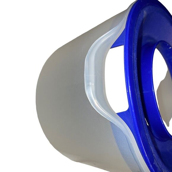 Tupperware Mix n Store Mixing Measuring 8 Cup Bowl 1629E 1628D 733 Blue Sheer - Picture 7 of 12